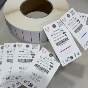 Printed UHF RFID tags (860–960 MHz), woven UHF RFID laundry tags, clothing RFID price tags - Product Image 3