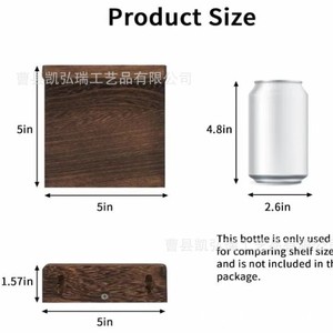 Cross-border wooden <b>wall</b>-<b>mounted</b> flower rack, simple <b>wall</b>-<b>mounted</b> <b>shelf</b>, decorative <b>shelf</b> for living room, bathroom, and - Product Image 4