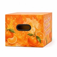 Op maat gemaakte bedrukte stevige geschenkverpakking voor zoet mandarijnensap, kunstzinnig design, premium fruitverpakking, groothandel