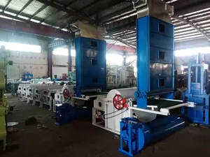 新自動7ローラー不織布リサイクル繊維廃棄物繊維製造工場
