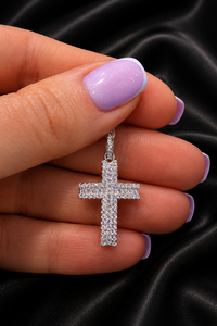Colgante de Plata Chapado en Oro Rosa con Moissanita Helada, Joyería de Moda Hip Hop, Amuleto de Lujo con Engaste de Garra, Diseño Urbano - Product Image 5