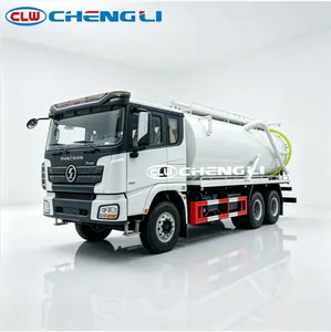 รถบรรทุกดูดตะกอน Shacman 375 แรงม้า 6x4 รถบรรทุกถังดูดตะกอน รถบรรทุกถังเก็บน้ำเสียอุตสาหกรรม - Product Image 1