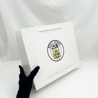 Sac cadeau en papier d'art de luxe écologique, sacs cadeaux en papier personnalisés, personnalisez votre logo de marque pour toutes les occasions avec poignée