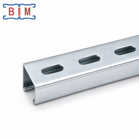Canal de Acero Sólido Electro-galvanizado ASTM de 41x41, Longitud de 3m, Corte Personalizado OEM en Forma de C para Instalaciones HVAC de Servicio Ligero