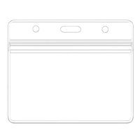 Porte-badge en PVC transparent, porte-carte, étanche, refermable, taille personnalisable