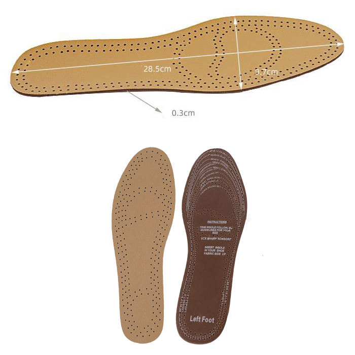 New Cool PU Leather Insoles Anti