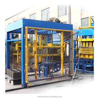 Machine automatique de fabrication de blocs de béton QT4-15E, haute efficacité, ligne de production de blocs et de briques Siemens PLC pour usage industriel