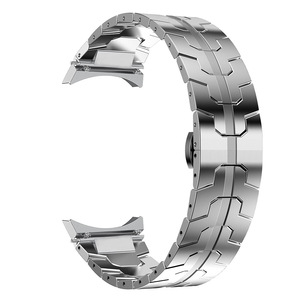 Bracelet en acier inoxydable design Iron Man pour Samsung Galaxy Watch 7 6 5 FE bracelet en métal thème super-héros classique - Product Image 4