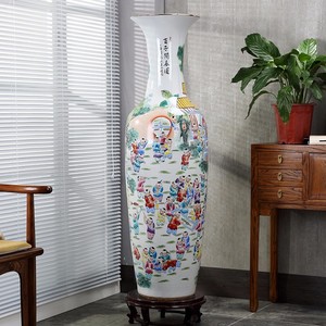 Jarrón <span class=keywords><strong>de</strong></span> cerámica <span class=keywords><strong>de</strong></span> piso antiguo Famille Rose chino barato, fabricante personalizado <span class=keywords><strong>de</strong></span> <span class=keywords><strong>jarrones</strong></span> <span class=keywords><strong>de</strong></span> cerámica <span class=keywords><strong>de</strong></span> piso a techo en Jingdezhen - Product Image 4