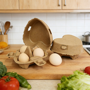 Barquette à œufs écologique en papier jetable 15 et 18 alvéoles, emballage avicole économique pour 12 œufs, pour <span class=keywords><strong>la</strong></span> Nouvelle-Zélande - Product Image 1