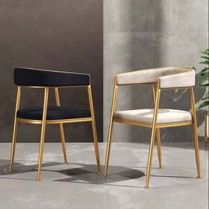 Silla de comedor <span class=keywords><strong>saarinen</strong></span>, aleación de lujo, moderna, metálica, restaurante, cafetería - Product Image 1