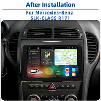 7870 Android 2k Qled écran autoradio stéréo pour Mercedes Benz Slk classe R171 2004 - 2011 360 caméra DSP amplificateur