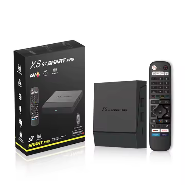 XS97 Smart Pro Cheap Price Amlogic S905X4 5G Dual-band WiFi Android 12 Quad Core Custom 4GB 32GB 4K HDR Smart Android TV Box