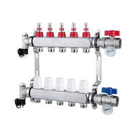 Collecteur de distribution d'eau pour chauffage par le sol (UFH) – Raccords et accessoires de plomberie PEX – Tailles variées – Vente chaude
