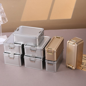 Mystic Arts Chinese Style Metal Tin <b>Box</b> Square Sealed Storage For Snacks Tea Gifts Wedding <b>Packaging</b> - Product Image 3