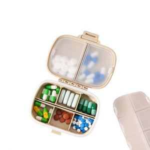 8-Compartment Weekly <b>Pill</b> Organizer, Sealed Dustproof Moisture-Resistant Medicine Storage <b>Case</b> - Product Image 2
