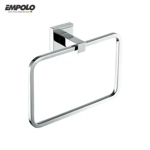 Modern Bathroom Towel Ring Brass sanitary hardware set chrome towel ring holder