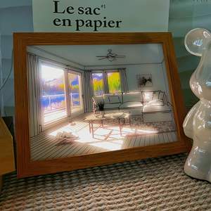 Lámpara de marco de luz Led para pintura, arte de pared con pintura, luz nocturna pequeña, lámpara de noche con frescos, diseño de <span class=keywords><strong>Anime</strong></span> - Product Image 1