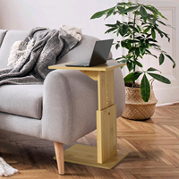 Combohome réglable contemporain Snack chambre bambou C bout de lit canapé café Table d'appoint