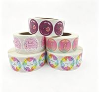 Impression d'autocollants ronds personnalisés autocollants, étiquettes décoratives circulaires colorées pour emballages cadeaux et cosmétiques