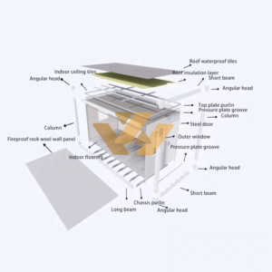 Casa Contenedor Desmontable de Lujo Moderna y Personalizada de 20 pies/40 pies, Tipo Cabaña Pequeña Prefabricada - Product Image 4