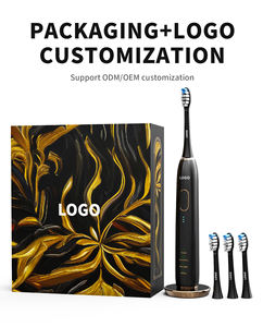 Seyahat şarj edilebilir elektrikli diş fırçası ekleri vibratör Sonic diş fırçası basınç sensörü 48000 VPM - Product Image 6