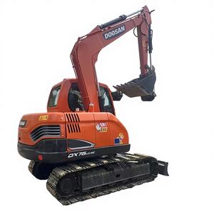 Miniexcavadora Volvo DOOSAN DX75, Capacidad de Cucharón de 7-8 Toneladas, Certificación CE, Motor Usado, Bomba Controlada por PLC, Origen Coreano - Product Image 1