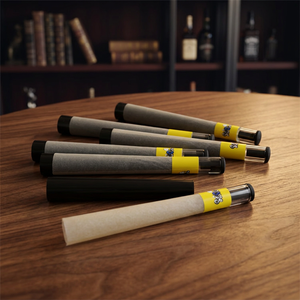 Accessoires de fumage personnalisés avec logo, cônes avec filtre en verre, papier à rouler brun non blanchi, cônes à embout en verre, vente en gros - Product Image 1