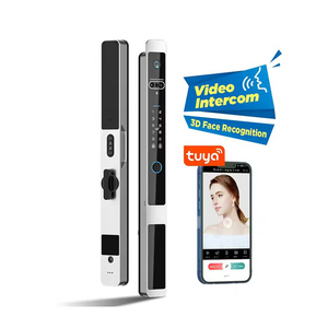 Digital sin llave Inteligente Tuya puerta <span class=keywords><strong>Exterior</strong></span> principal sin llave Wifi timbre Cámara huella dactilar <span class=keywords><strong>cerradura</strong></span> de puerta <span class=keywords><strong>biométrica</strong></span> - Product Image 2