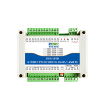 Módulo Transmisor de Temperatura de Alta Precisión PT100/PT1000, Rango de -200°C a +850°C, Precisión de 0.2°C, RS485/CANFD Industrial ModBus