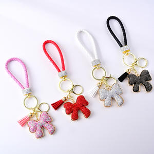 Llavero de Aleación de Zinc con Diseño de Lazo de Diamantes Metálicos, Personalizado en 3D, Elegante, Nuevo y de Alta Gama para Promoción 2025 - Product Image 1