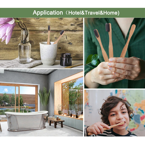 Original ökologische umwelt freundliche Phantasie Großhandel benutzer definierte Logo Holz Bambus Zahnbürste - Product Image 4