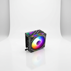 Enfriador de CPU de Escritorio con 4 Tubos de Calor, Ventilador RGB de 4 Pines para 1700, Enfriador de Rodamiento Líquido de 120 mm con Control Inteligente de Temperatura para <span class=keywords><strong>I5</strong></span> - Product Image 4