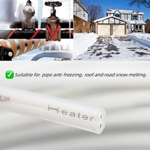 220V 30 Wát song song công suất không đổi cáp sưởi ấm Silicone cao su cống ống rã đông nóng dây cáp - Product Image 5