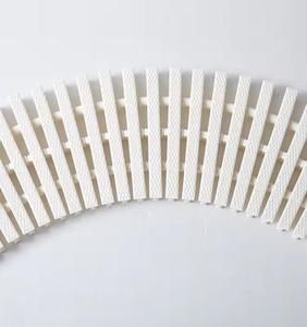 सफेद रंग लचीला पूल गटर ग्रिल आसान स्थापना 3 छेद ओवरफ्लो स्विमिंग पूल ग्राटिंग गैर-पर्ची पूल जल निकासी ग्रिल - Product Image 4