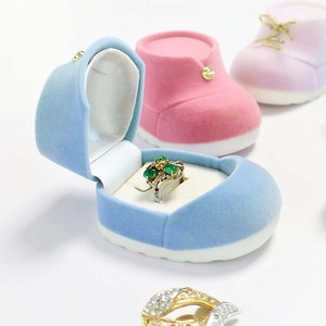Boîtes d'emballage créatives pour chaussures et bijoux de Noël pour filles, avec motif de dessin animé mignon et finition floquée, pour mini-chaussures de bébé, avec anneau - Product Image 3