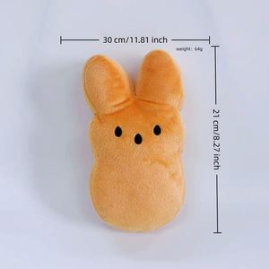 Soft Easter <b>Marshmallow</b> Bunny Plush Toy Colorful Rabbit Stuffed Animal Baby Shower <b>Gift</b> Custom Squeaky Pillow Peep Party Decor - Product Image 2