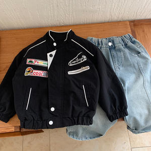 Coton épais pour enfants pour filles et garçons, <span class=keywords><strong>veste</strong></span> d'hiver de course rembourrée, manteau à col montant pour garçons - Product Image 6