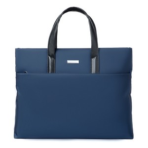 Sac pour ordinateur portable imperméable en Oxford, mallette d'affaires, grande capacité, léger, minimaliste, 15,6 pouces, sacoches pour hommes, cuir véritable - Product Image 2
