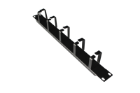 Gestionnaire de câbles horizontal 1U à 5 anneaux en D pour montage en rack, organisateur de câbles réseau 19 pouces pour centre de données et rack de serveur