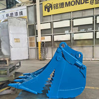 MONDE Bucket Excavator 4IN1 Hemat Biaya, Hydraulic Grab Bucket untuk Pekerjaan Lanskap, Penggalian, dan Penumpukan Batu