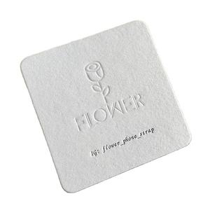 <span class=keywords><strong>Carte</strong></span> en coton 400gsm papier fait à la main <span class=keywords><strong>carte</strong></span> de vœux logo en relief personnalisé pour mariage - Product Image 1