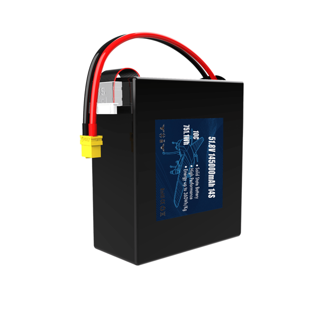 HYH HYH-SSHB360-14S14500mAh 51.8V 14S 14500mAh 10C 360Wh/kg Solid State Lithium Ion Battery 800 Cycles UAV EVTOL UAS Multicopter