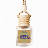 Diffuseur de parfum pour voiture suspendu avec bouchon en bois, longue durée, aromathérapie, OEM, parfum d'intérieur