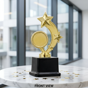 Trophée attrayant en fibre de fonte avec gravure laser et impression UV, portable pour les programmes de reconnaissance - Product Image 1