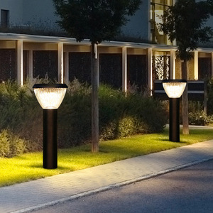 Chất lượng cao tiết kiệm năng lượng ngoài trời LED năng lượng mặt trời cảnh quan vuông nhôm không thấm nước IP65 ngoài trời 12 wát LED vườn đèn - Product Image 1