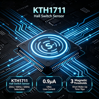 CONNTEK KTH1711 Interrupteur à effet Hall unipolaire à pôle sud uniquement, détecteur CMOS basse consommation 1.8V-5.5V, protection ESD 8KV, -40~85°C, pour TWS/ordinateur portable/compteur d'eau
