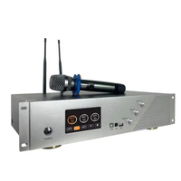 MX4500 4 Kanallı 500W Profesyonel Güç Amplifikatörü, Evde Karaoke Partisi ve Arka Plan Müziği için Bluetooth ve Kablosuz Mikrofonlu