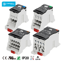 Bloc de bornes modulaire multipolaire LDB 125 pour connexions de circuits électriques monophasés à quatre pôles