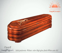 TD-S02 proveedor de China de estilo español ataúdes de madera ataúdes